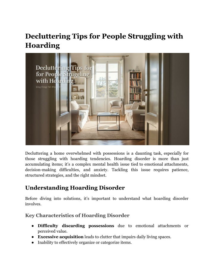 decluttering tips for people struggling with n.w