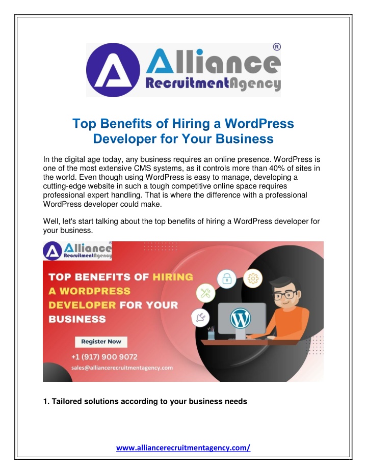 in the digital age today any business requires n.w