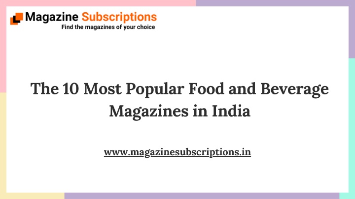 the 10 most popular food and beverage magazines n.w