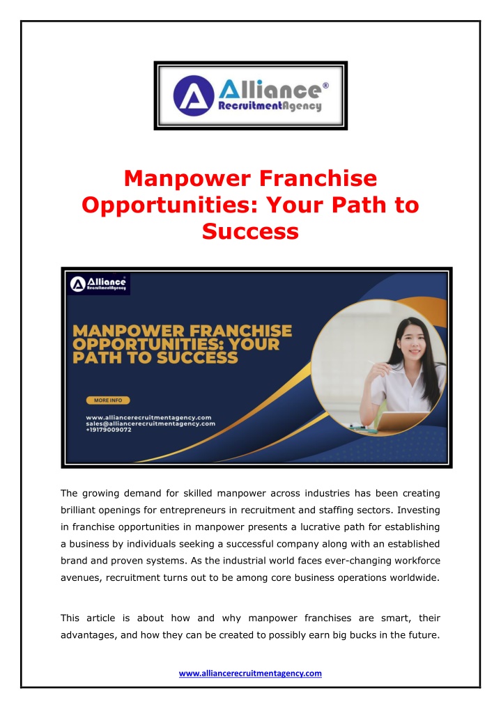 manpower franchise opportunities your path n.w