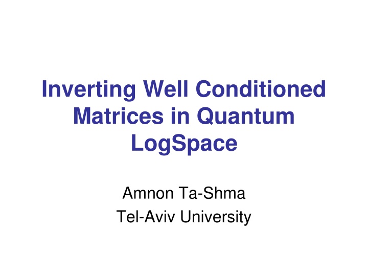 Quantum Space-Bounded Complexity in Logarithmic Space: A Comprehensive Overview