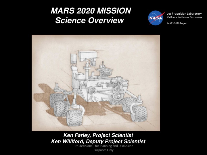 Mars 2020 Mission Science Overview