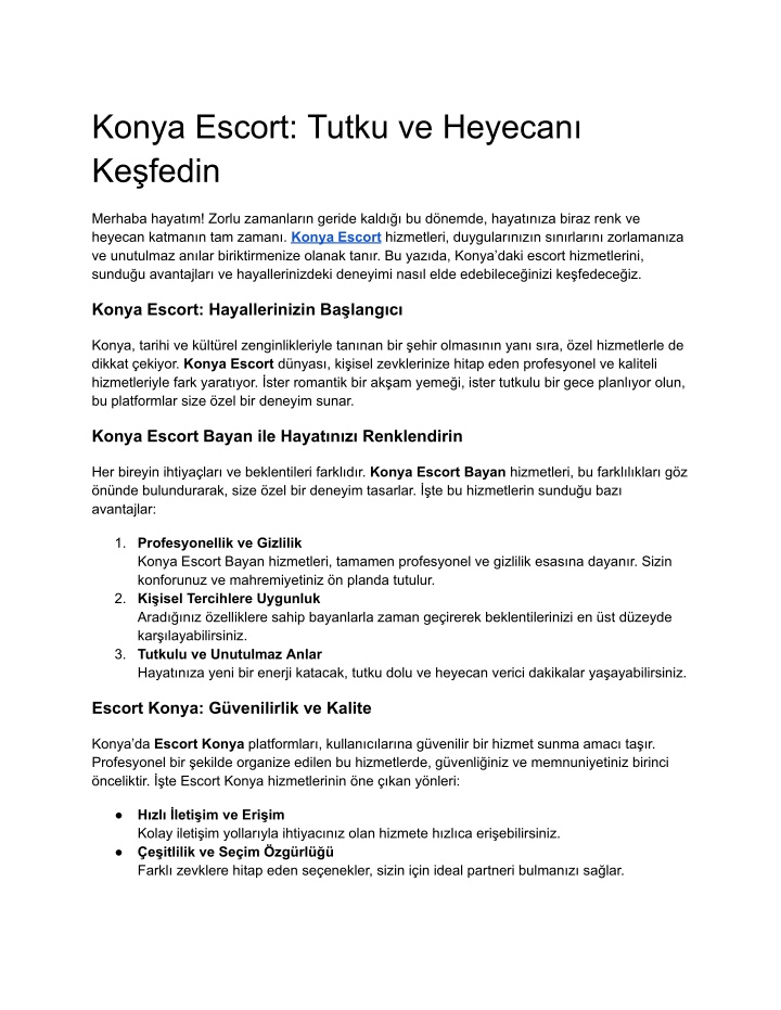 konya escort tutku ve heyecan ke fedin n.w