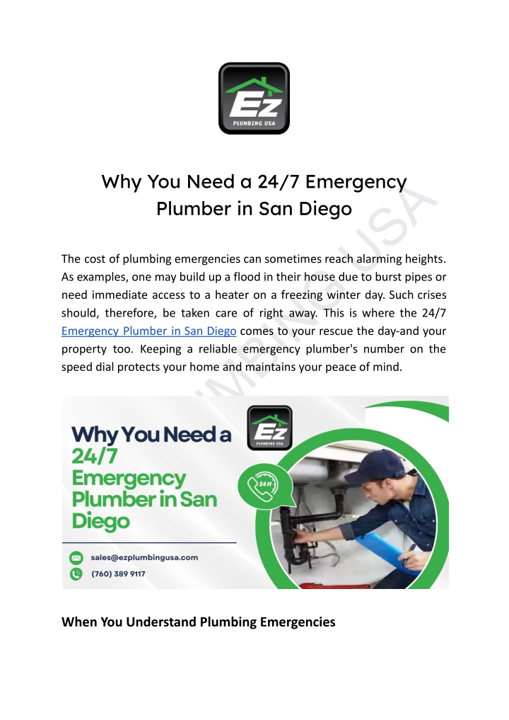 ez plumbing usa n.w