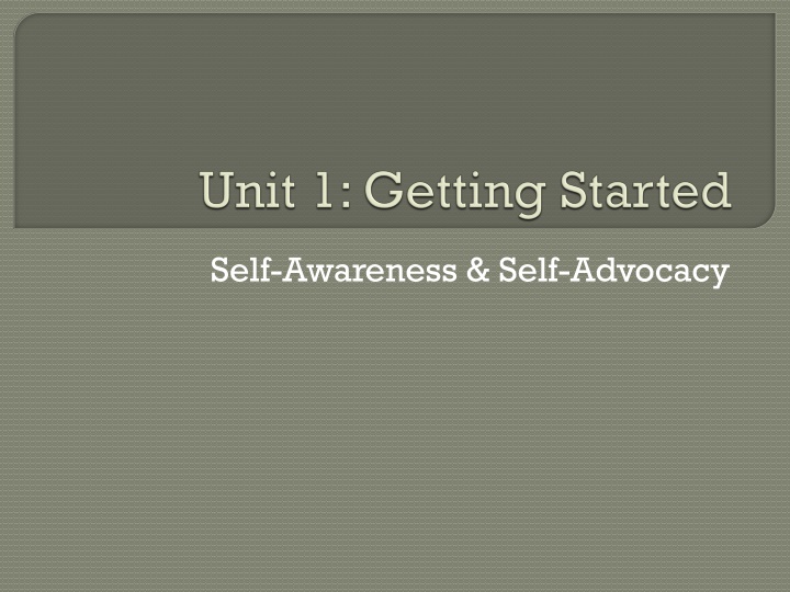 Enhancing Self-Awareness and Self-Advocacy Skills in School
