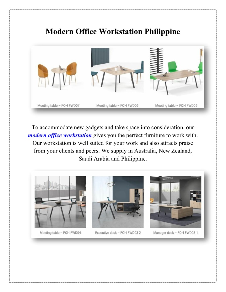 modern office workstation philippine n.w