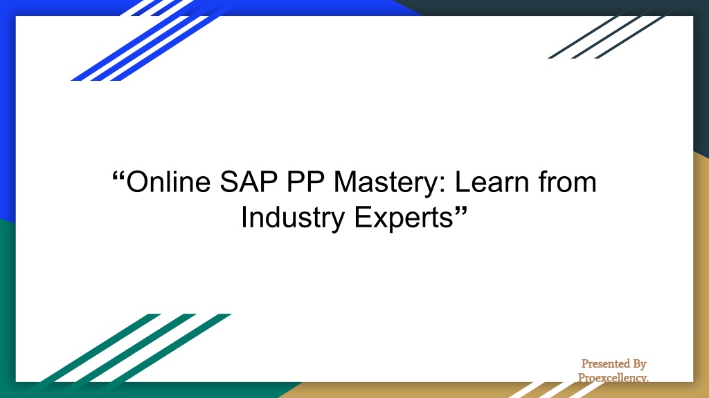 online sap pp mastery learn from industry experts l.w