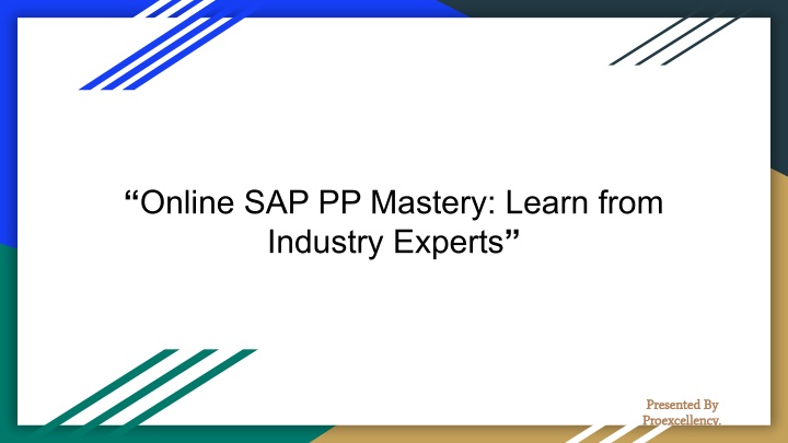 online sap pp mastery learn from industry experts n.w