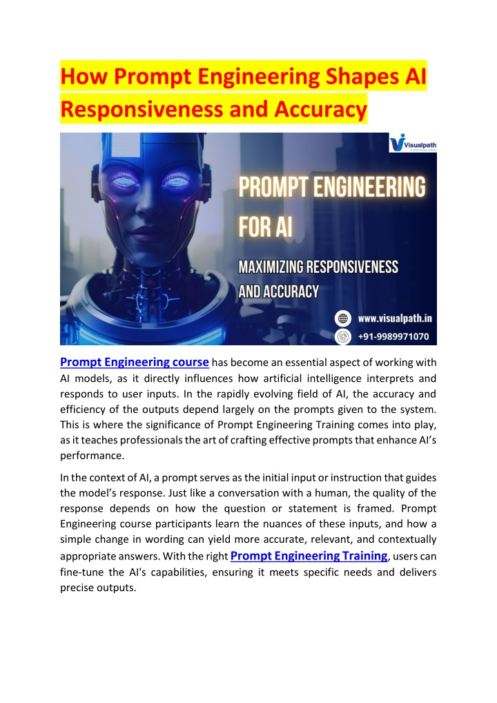 how prompt engineering shapes ai responsiveness n.w