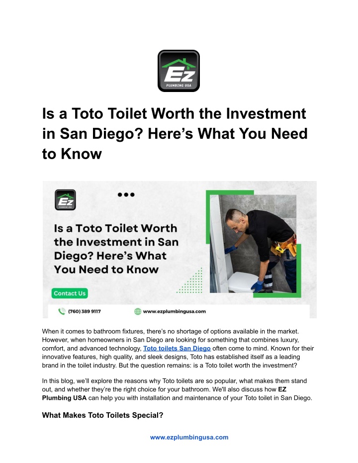 is a toto toilet worth the investment n.w