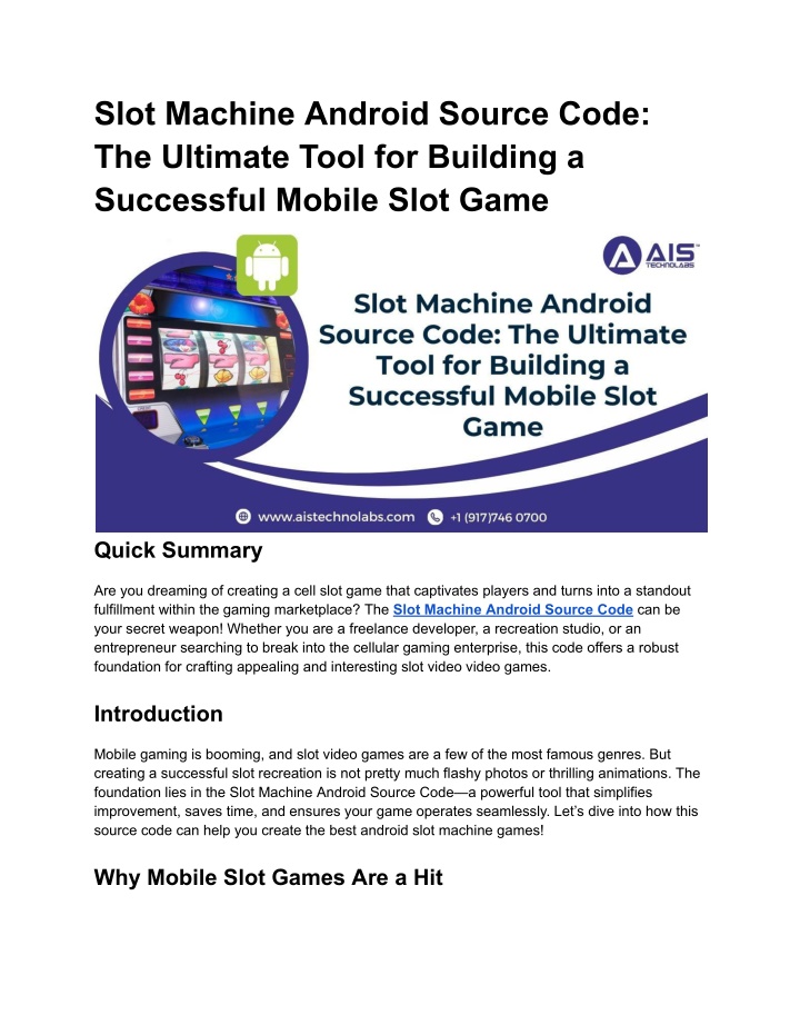 slot machine android source code the ultimate n.w