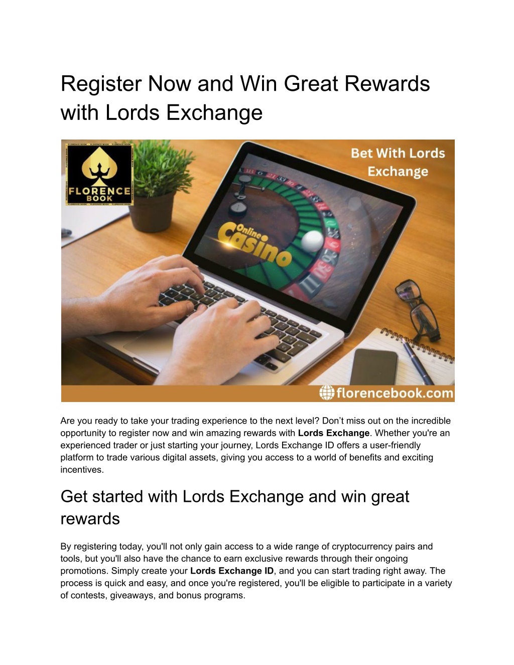 register now and win great rewards with lords l.w