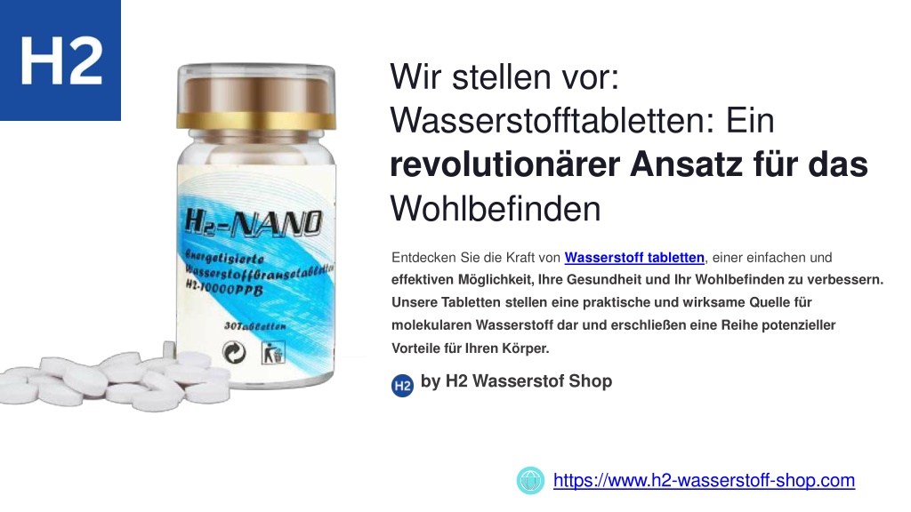 wir stellen vor wasserstofftabletten l.w