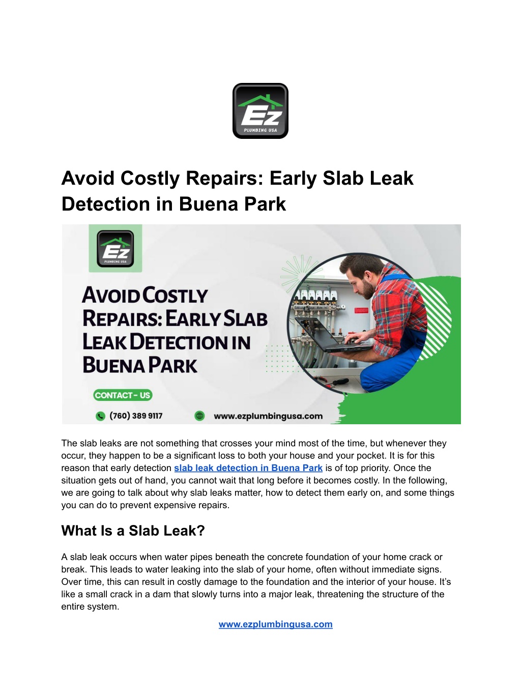 avoid costly repairs early slab leak detection l.w