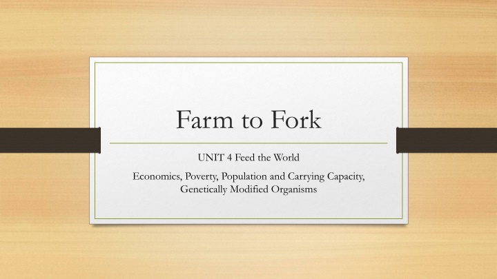 Sustainable Agriculture: Feeding the World and Future Farming Practices