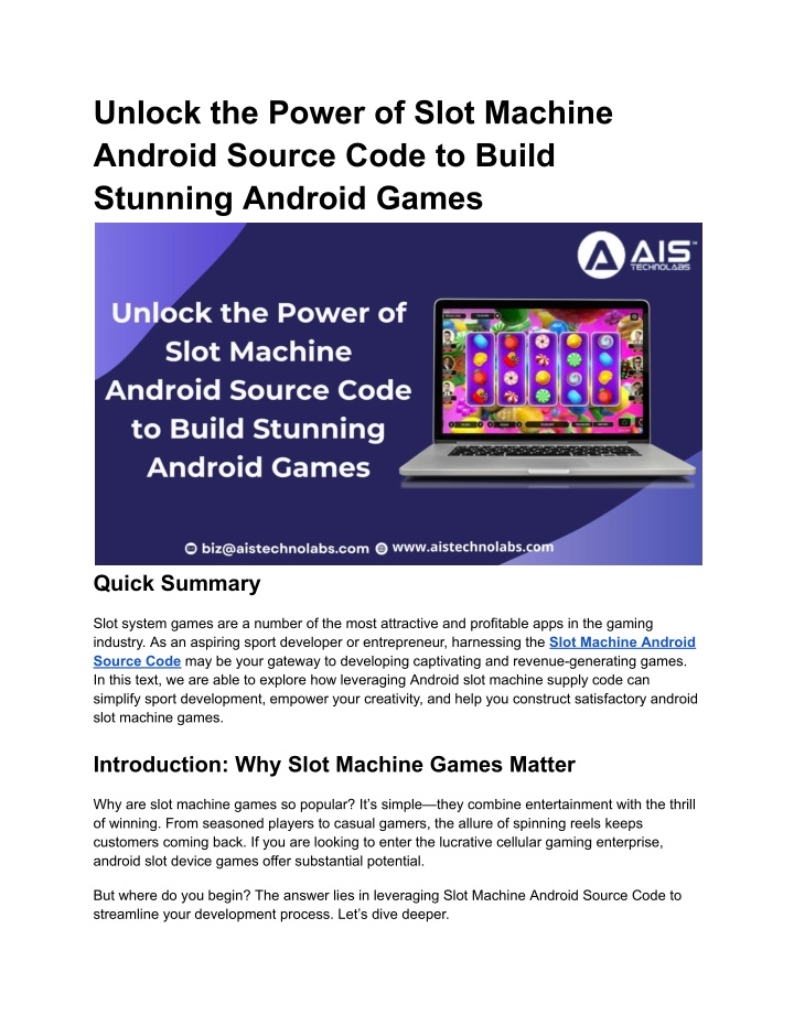 unlock the power of slot machine android source n.w