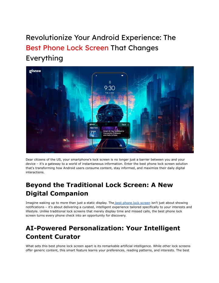 revolutionize your android experience the best n.w