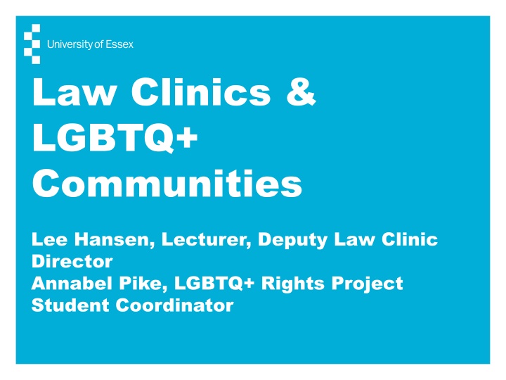 Promoting Legal Rights and Services for LGBTQ+ Communities