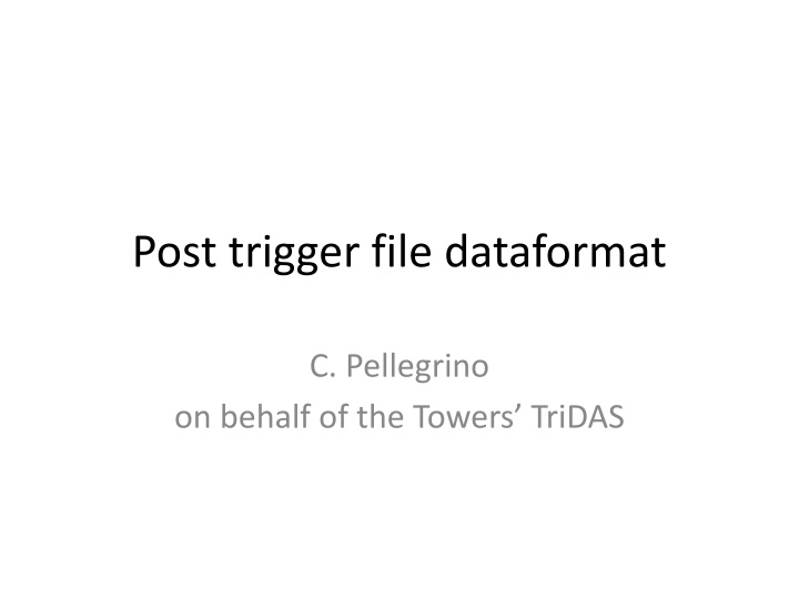 The Data Formats in NEMO Phase 2