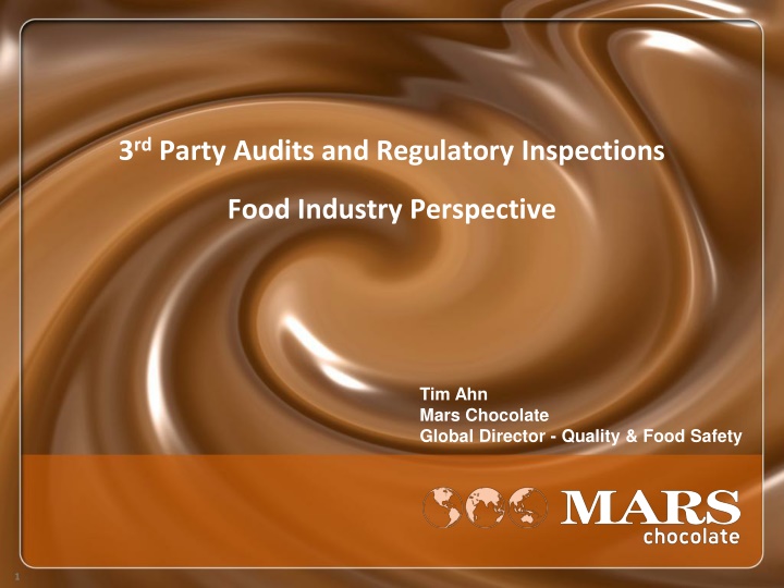 Food Industry Perspective on 3rd Party Audits and Regulatory Inspections