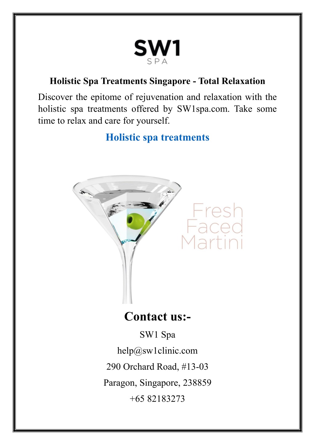 holistic spa treatments singapore total relaxation l.w