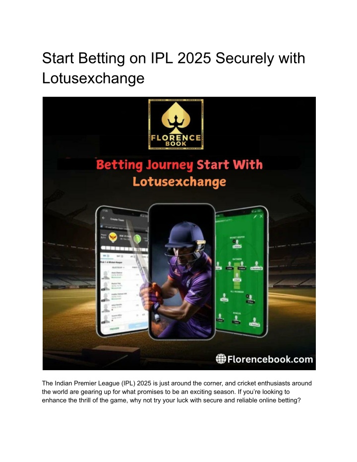 start betting on ipl 2025 securely with n.w