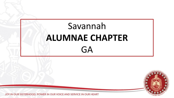 Golden Delta D.E.A.R.S. Members of Savannah Alumnae Chapter