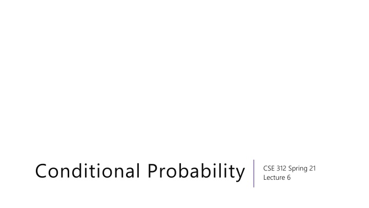 Conditional Probability