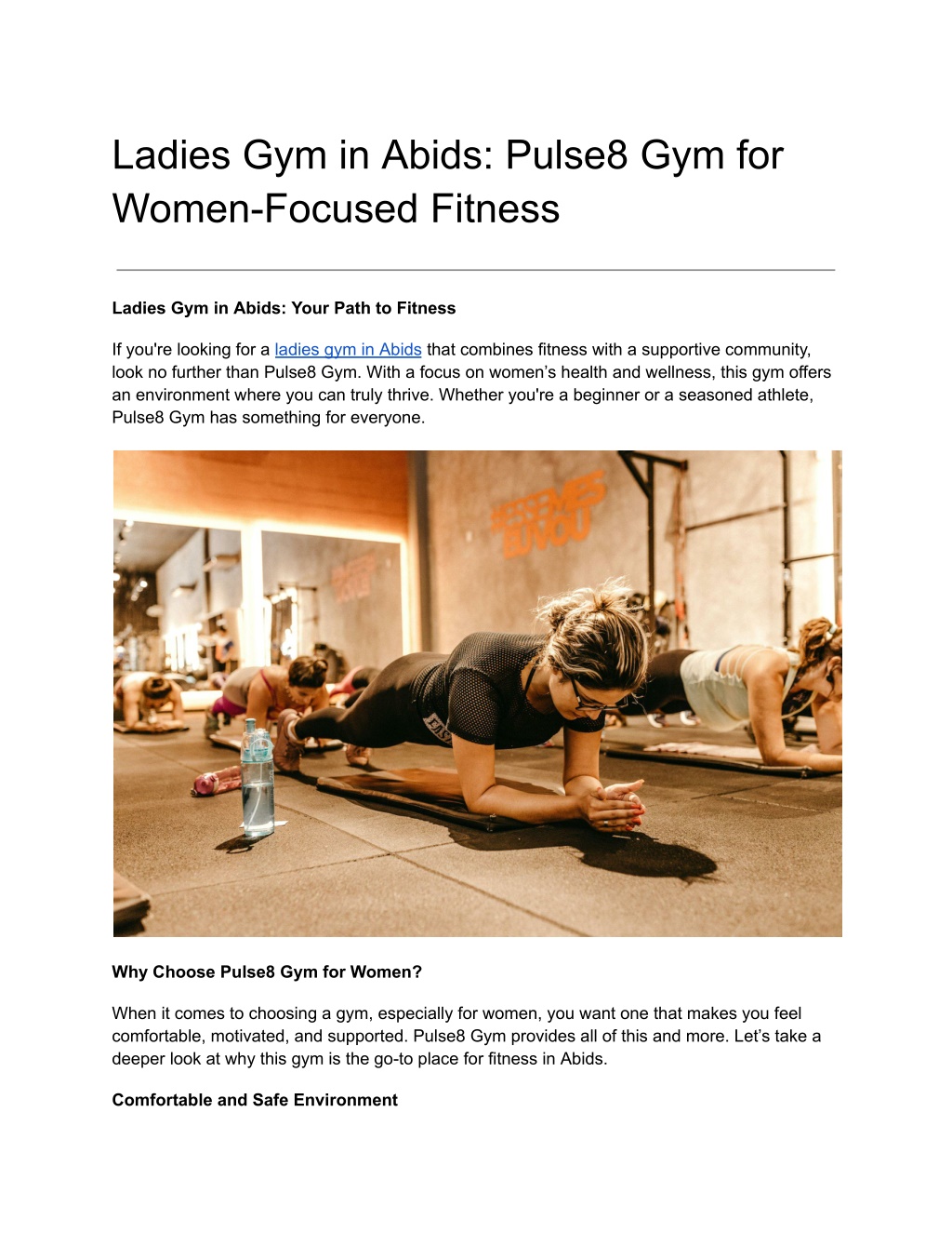 ladies gym in abids pulse8 gym for women focused l.w