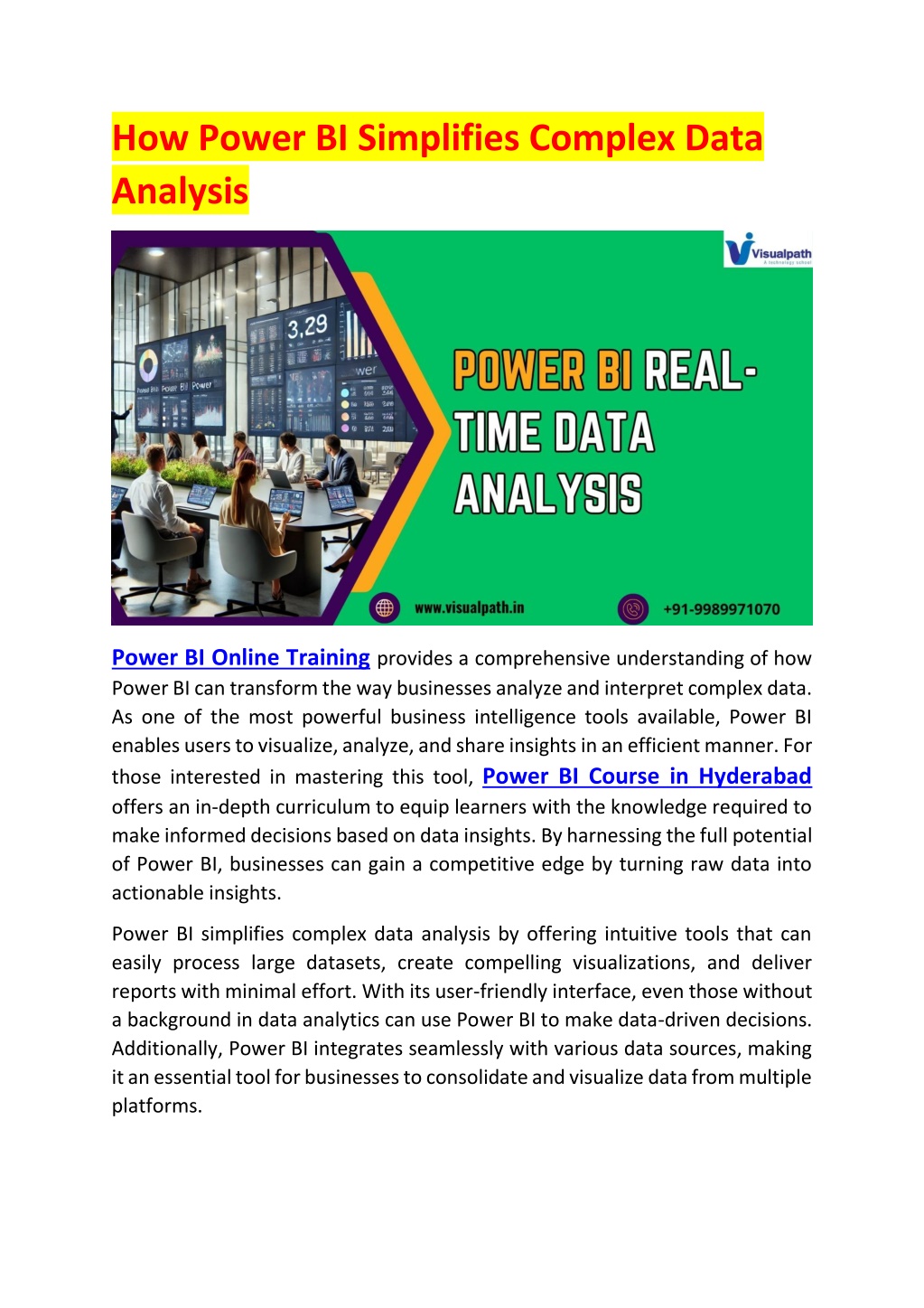 how power bi simplifies complex data analysis l.w