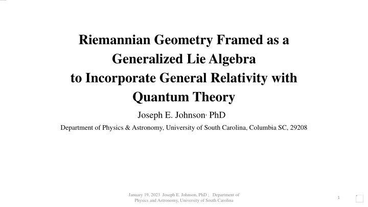 Incorporating General Relativity into Quantum Theory through Riemannian Geometry