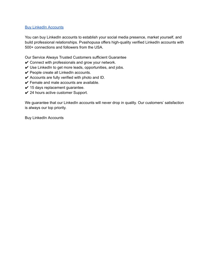buy linkedin accounts n.w