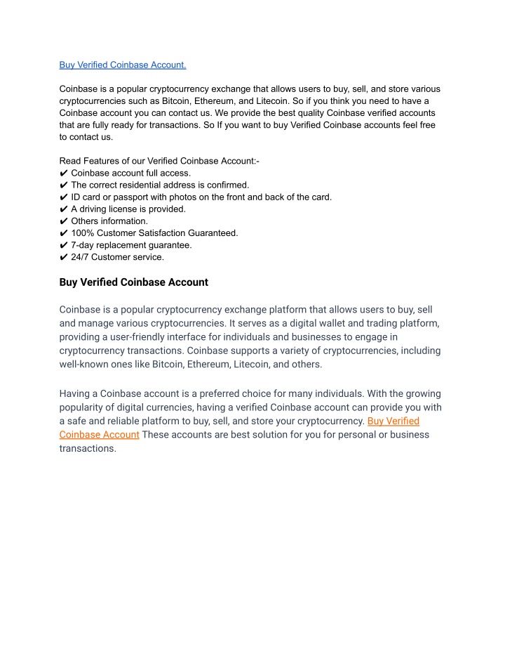 buy verified coinbase account n.w