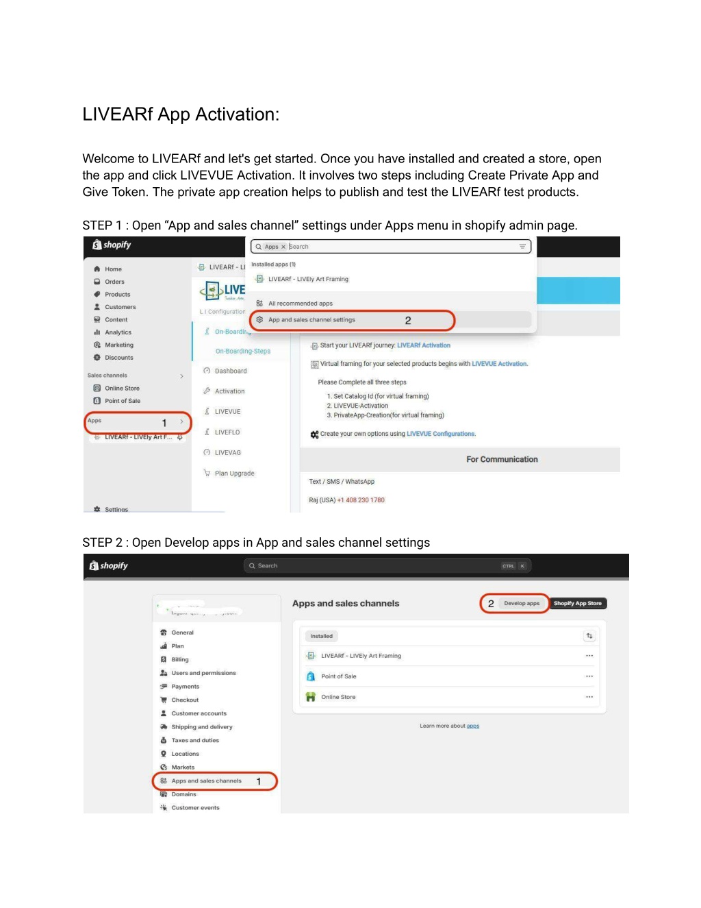 livearf app activation l.w