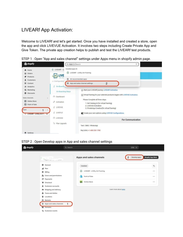 livearf app activation n.w
