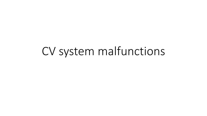 Cardiovascular Malfunctions and Care Needs