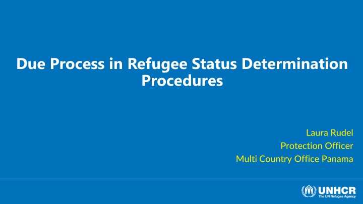 Ensuring Due Process in Refugee Status Determination Procedures
