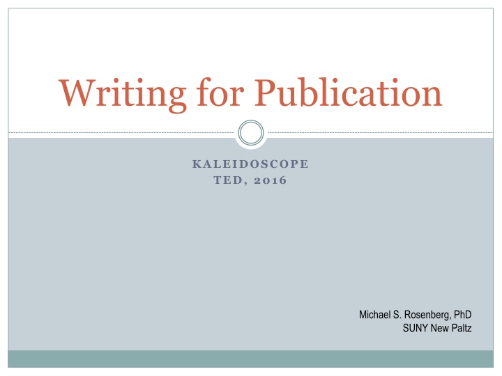 Mastering Writing for Publication: Strategies and Toolkits