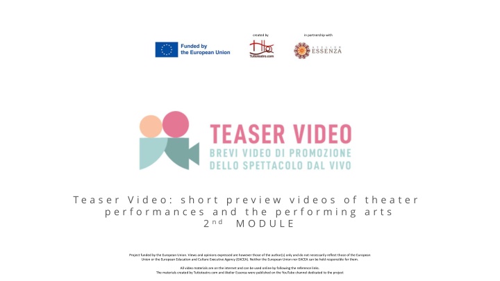 Guide to Creating Teaser Videos for Performing Arts and Theater Productions