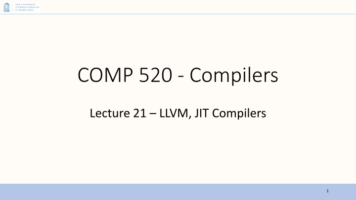 Overview of COMP.520: Compilers with S. Ali