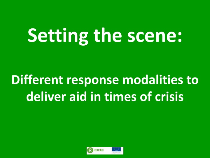 Cash Transfer Programming in Crisis Response