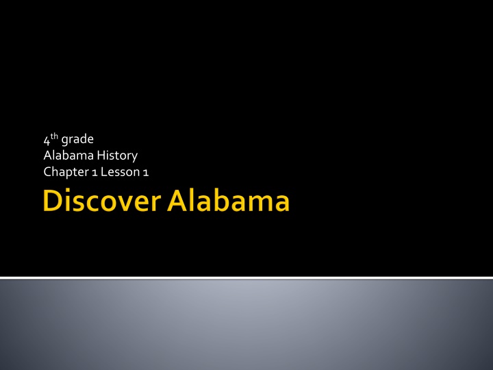 Discovering Alabama's Geography: A 4th Grade History Lesson