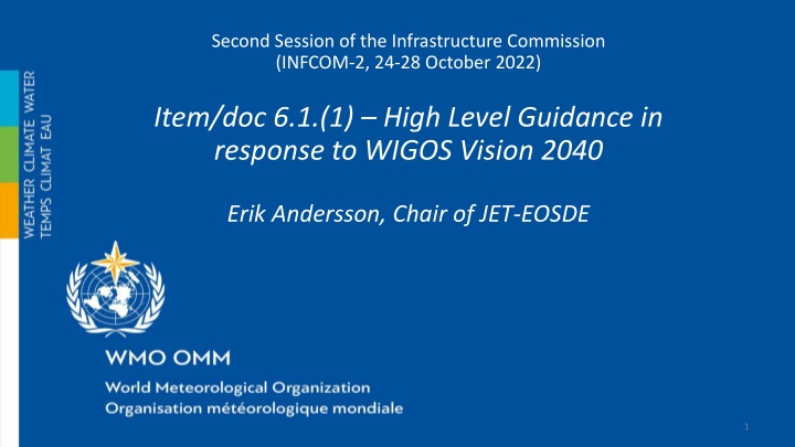 High-Level Guidance for Evolution of Global Observing Systems