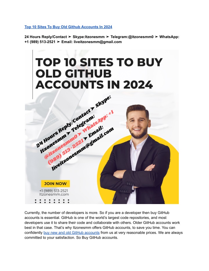 top 10 sites to buy old github accounts in 2024 n.w
