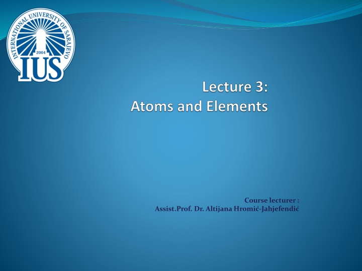 Fascinating World of Elements: From Atoms to Nanotubes