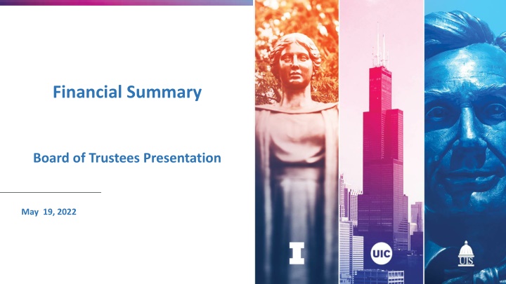 Financial Summary Board of Trustees Presentation Overview