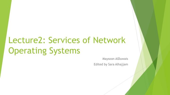 An Overview of Network Operating Systems and Multitasking