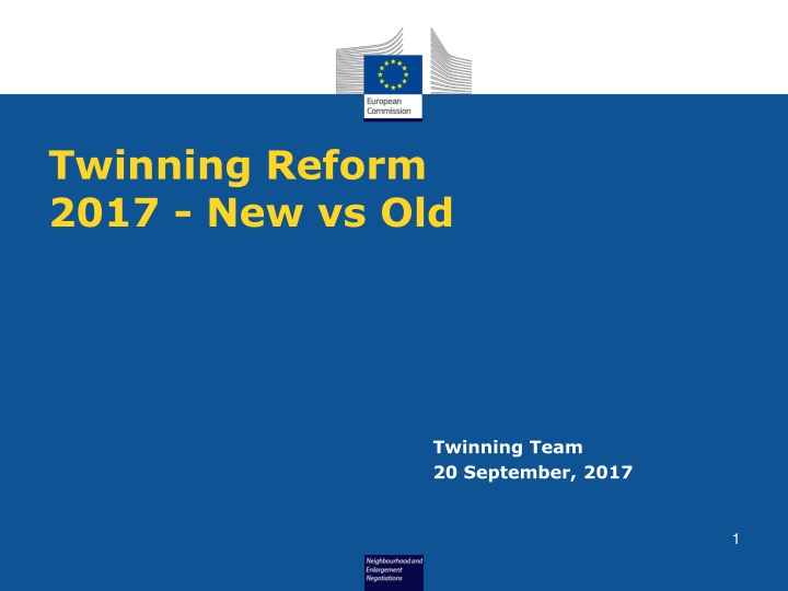 Comparing New and Old Procedures in Twinning Reform 2017