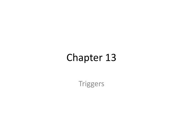 SQL Triggers: A Comprehensive Guide
