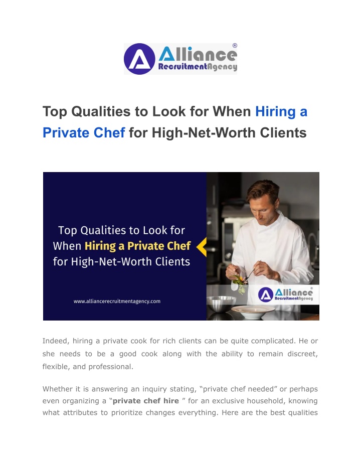 top qualities to look for when hiring a private n.w
